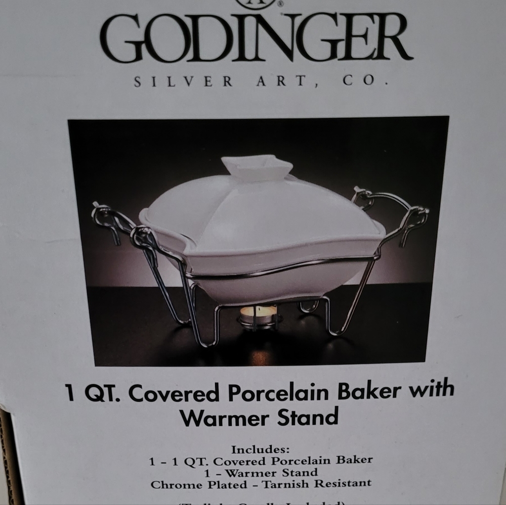 1 Qt. Covered Baker with Warmer Stand